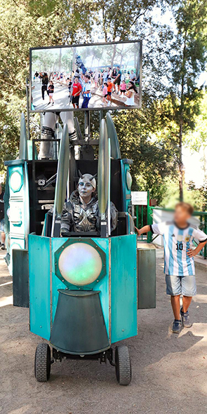 atrezzo especial vehiculo espacial decoracion tematica futurista