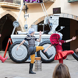 diseño escenografia vehiculo lunar pasacalle