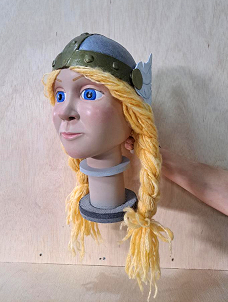 Ragnarok freya titeres fibra de vidrio muñeca thor