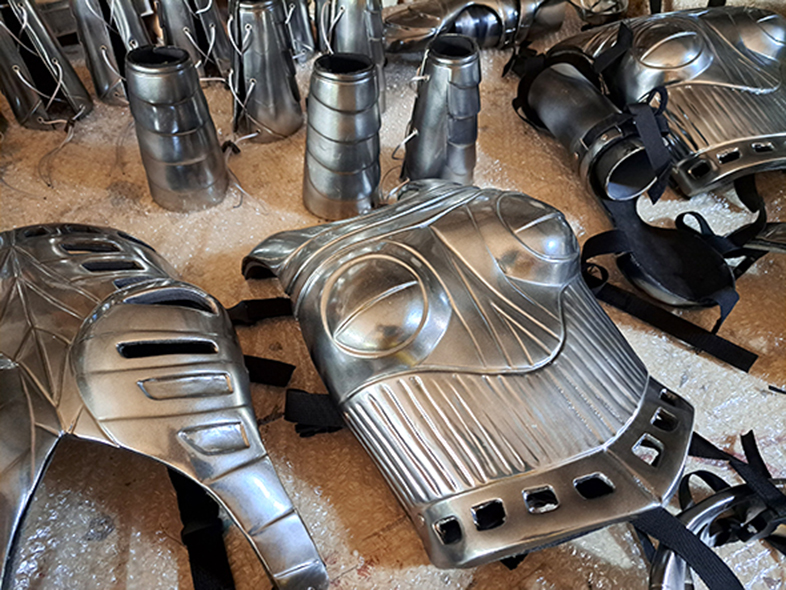 Armaduras armas ficticios props vestuario especial