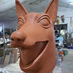 Mascara encargo vestuario especial trajes teatro publicidad mascota